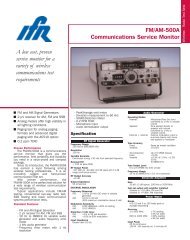 view FM/AM 500A specification sheet - AvionTEq