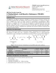 2-Thiobarbituric Acid Reactive Substances (TBARS) - BioNovus Life ...