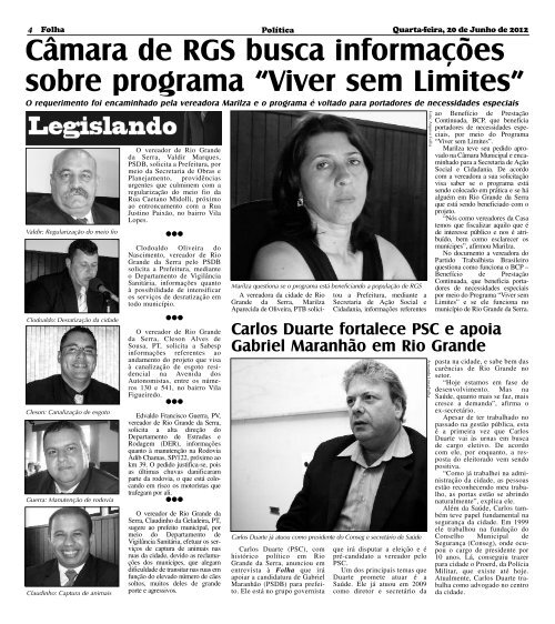 Download da Edição em PDF - Folha Ribeirão Pires