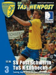 Ich brauche keine Aufwärmphase! - SV Post Schwerin - Handball ...
