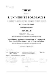 Etude du bruit aux basses frÃ©quences dans les transistors Ã  haute ...