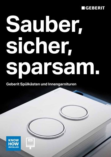 Geberit Spülkästen und Innengarnituren - tab