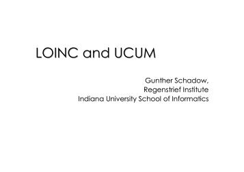 LOINC and UCUM