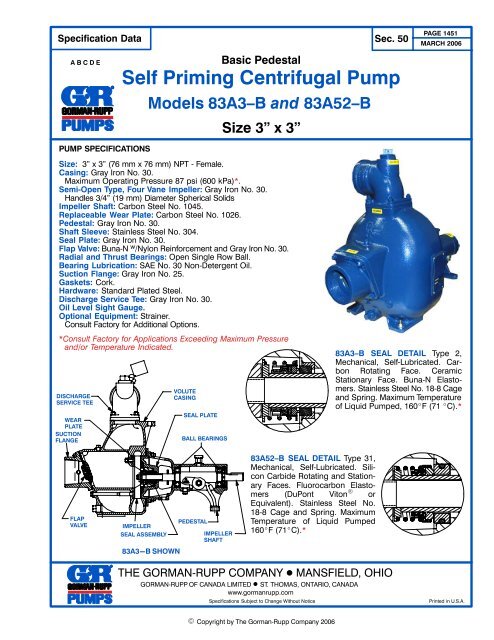 Self Priming Centrifugal Pump