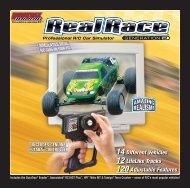 14 Different Vehicles 12 LifeLike Tracks 120 Adjustable Features 14 ...