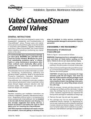 Valtek Shearstream Valtek ShearStream HP Control Valves User Instructions