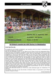 WILLKOMMEN - SV Erlbach - Home