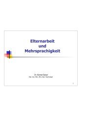 Dr. Kismet Seiser: Elternarbeit und Mehrsprachigkeit - AGABY