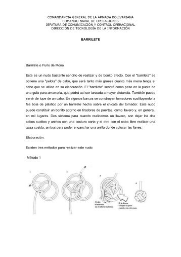 nudo barrilete - Armada Bolivariana de Venezuela