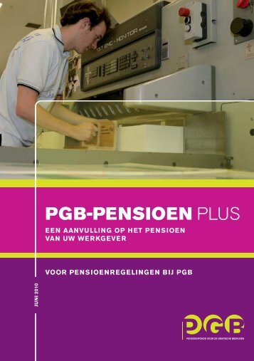 brochure PGB Pensioen Plus