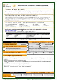 EIP Application form for Enterprise Investment Programme