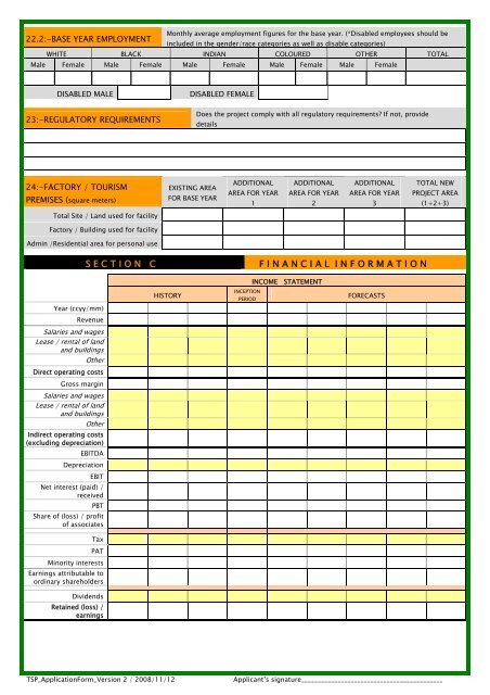 EIP Application form for Enterprise Investment Programme