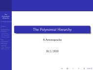 The Polynomial Hierarchy - Corelab