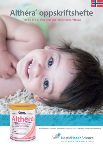 Althera Oppskriftshefte - nestle nutrition