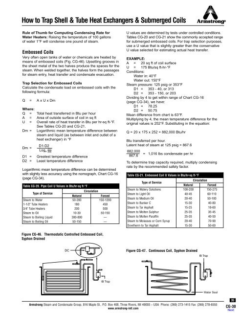 How to Trap Steam Distribution Systems - Armstrong International, Inc.