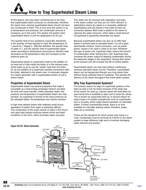 How to Trap Steam Distribution Systems - Armstrong International, Inc.