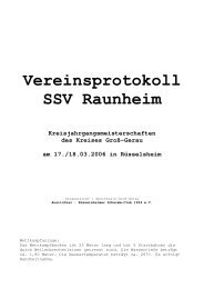 Kreisjahrgangsmeisterschaften des Kreises GroÃ-Gerau am 17 ...