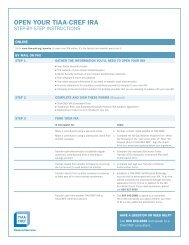IS IRA Enrollment Form Packet for New York - TIAA-CREF