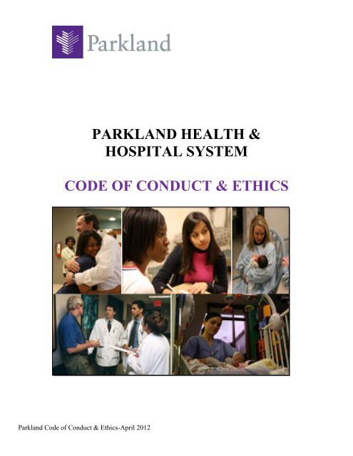 parkland health & hospital system code of conduct ... - EthicsPoint