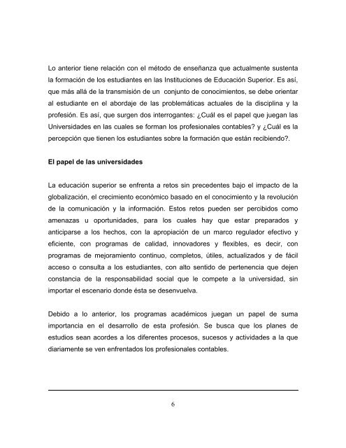 avances y retos en la formación profesional contable. - Facultad de ...