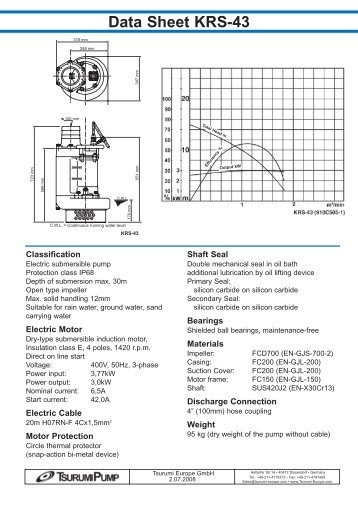 Data Sheet KRS-43 - Consolidated Pumps