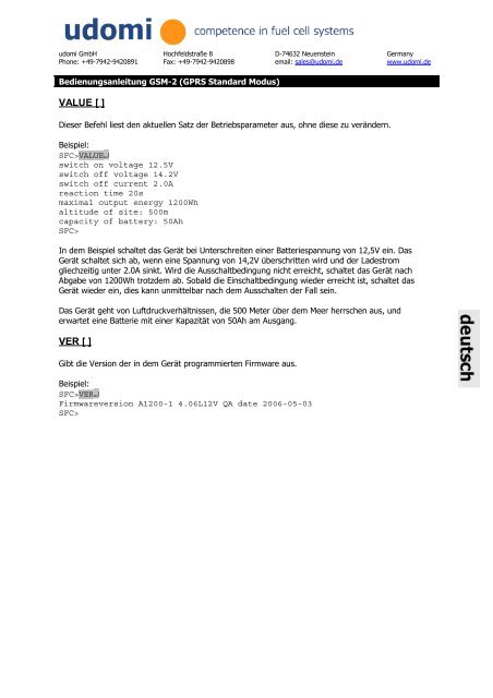 GSM-2/GSM-2-GPIO/GSM-2-GPS Installations- und - udomi