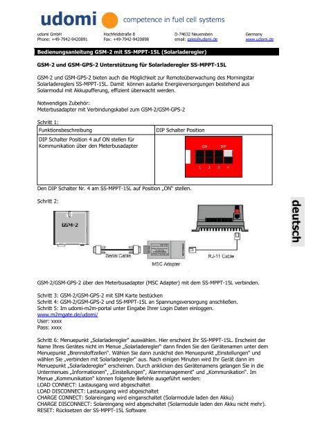 GSM-2/GSM-2-GPIO/GSM-2-GPS Installations- und - udomi