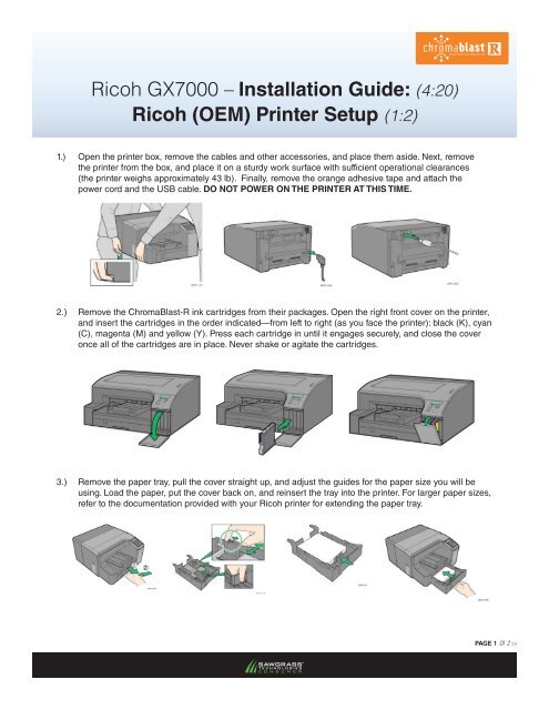 Ricoh (OEM) Printer setup (1:2)