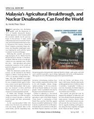 Malaysia's Agricultural Breakthrough, and Nuclear Desalination ...