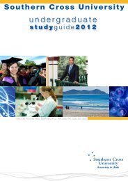 Undergraduate Study Guide 2012 Southern Cross University