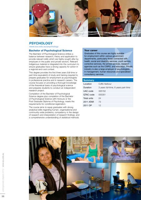 Undergraduate Study Guide 2012 Southern Cross University