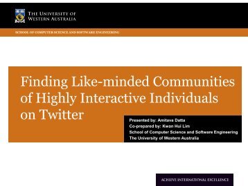 Finding like-minded communities of highly interactive individuals on ...
