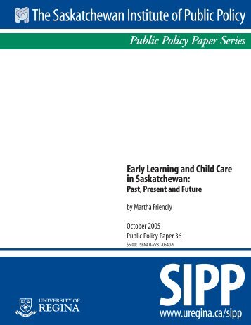 Early Learning and Child Care in Saskatchewan - University of Regina