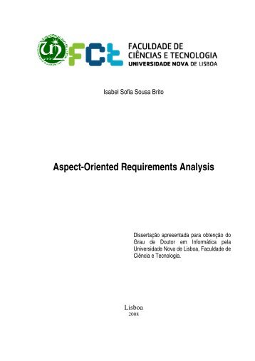 Chapter 4 Aspect-Oriented Requirements Analysis