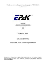 GmbH EPAK ® SC60Ku Maritime VSAT Tracking Antenna