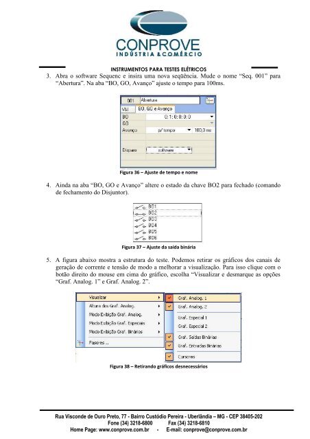 Tutorial Teste Disjuntor Simultaneidade Oscilogafia Digital CE600X