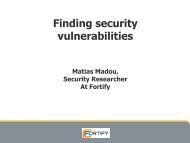 Finding security vulnerabilities - Secure Application Development