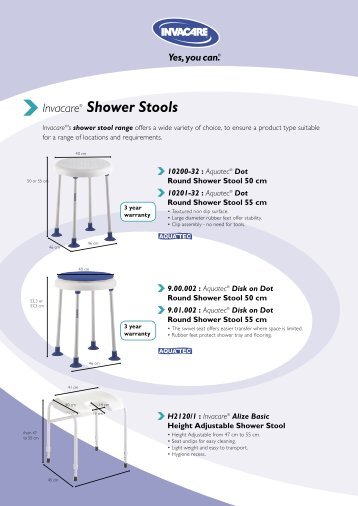 Shower Stools - The Mobility Aids Centre