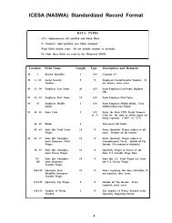 ICESA (NASWA) Standardized Record Format - Minnesota ...