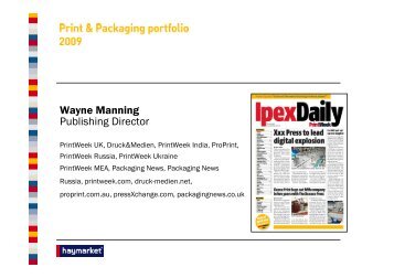 Wayne Manning Publishing Director - Ipex