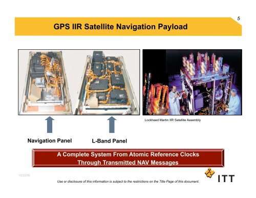 Evolution Of The GPS Navigation Payload - Stanford Center for ...