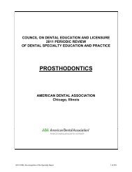 PROSTHODONTICS - American College of Prosthodontists