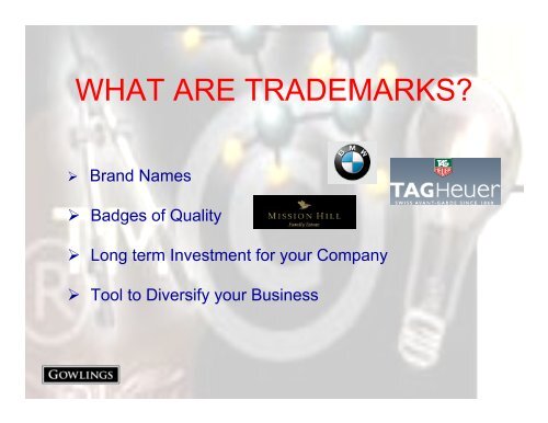 Trademarks - Margaret Fitzpatrick - LifeSciences BC