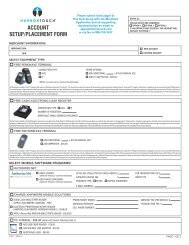 ACCOUNT SETUP FORM - United Bank Card