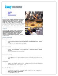 Submittal MSDS Guide Specifications Description Knauf 1000Â° Pipe ...