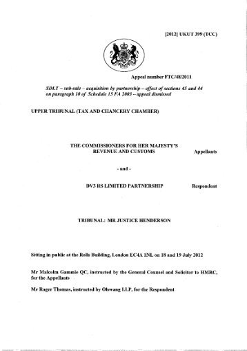 [2012] UKUT 399 (TCC)
