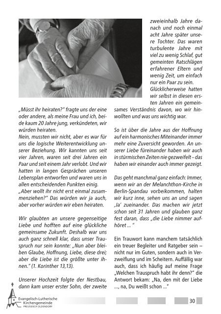 Gemeindebrief Pr. Oldendorf Nr. 100 - April-August 2013