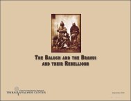 the baluch and the brahui and their rebellions - Tribal Analysis Center