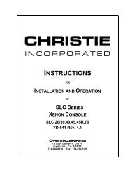 Christie SLC Series - Iceco.com