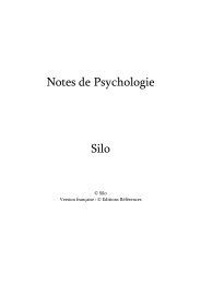 Notes de Psychologie Silo - Humanist Movement